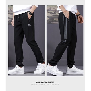 Quần Dài Thể Thao Adidas Co Giãn Thêu Logo Thời Trang Cá Tính Dành Cho Cặp Đôi