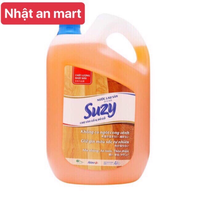 Nước lau sàn gỗ SUZY 4l chất lượng nhật bản