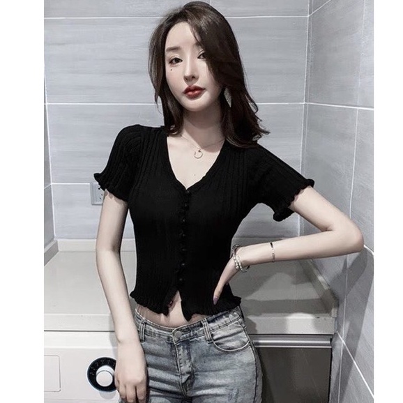 Áo len 4 cúc vải MS 13