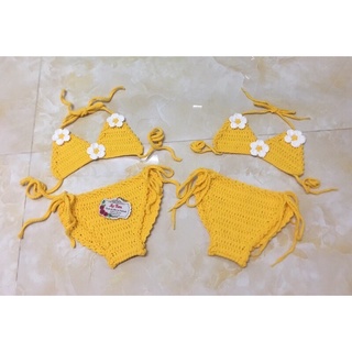 (Sẵn) Bikini handmade cho bé Bikini len cho bé