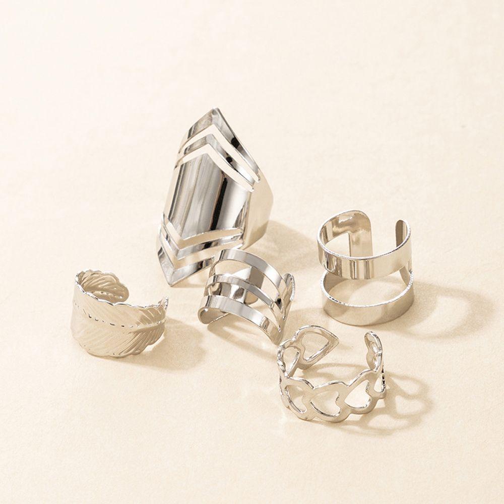 Bộ Nhẫn Hình Học / Ngôi Sao / Trái Tim Cá Tính