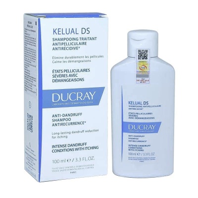 Dầu gội sạch gàu, ngăn ngừa gàu tái phát Ducray Kelual DS Shampoo Sodium Laureth Sulfate 100ml