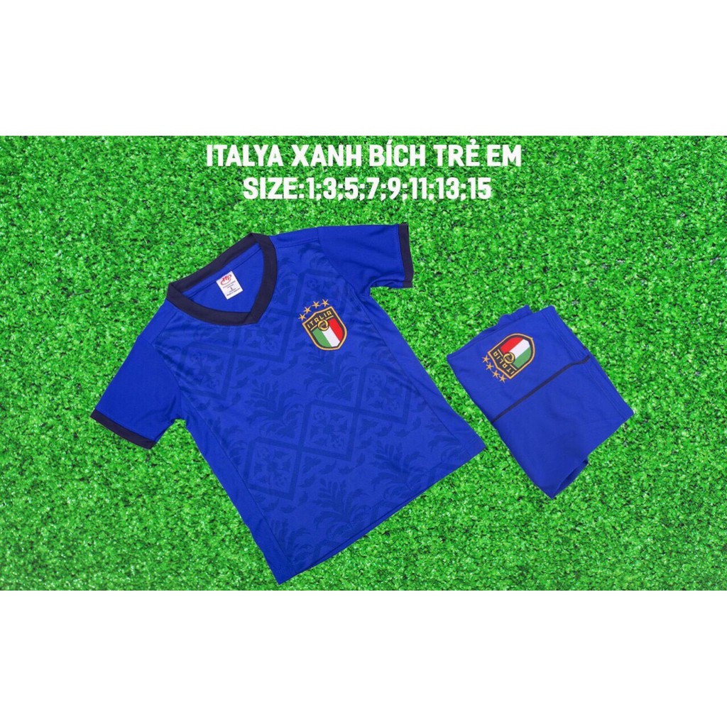 Áo đá bóng đá banh trẻ em nhiều mẫu mới nhất,hàng có sẵn(đặt đội khuyến mại in tên số)