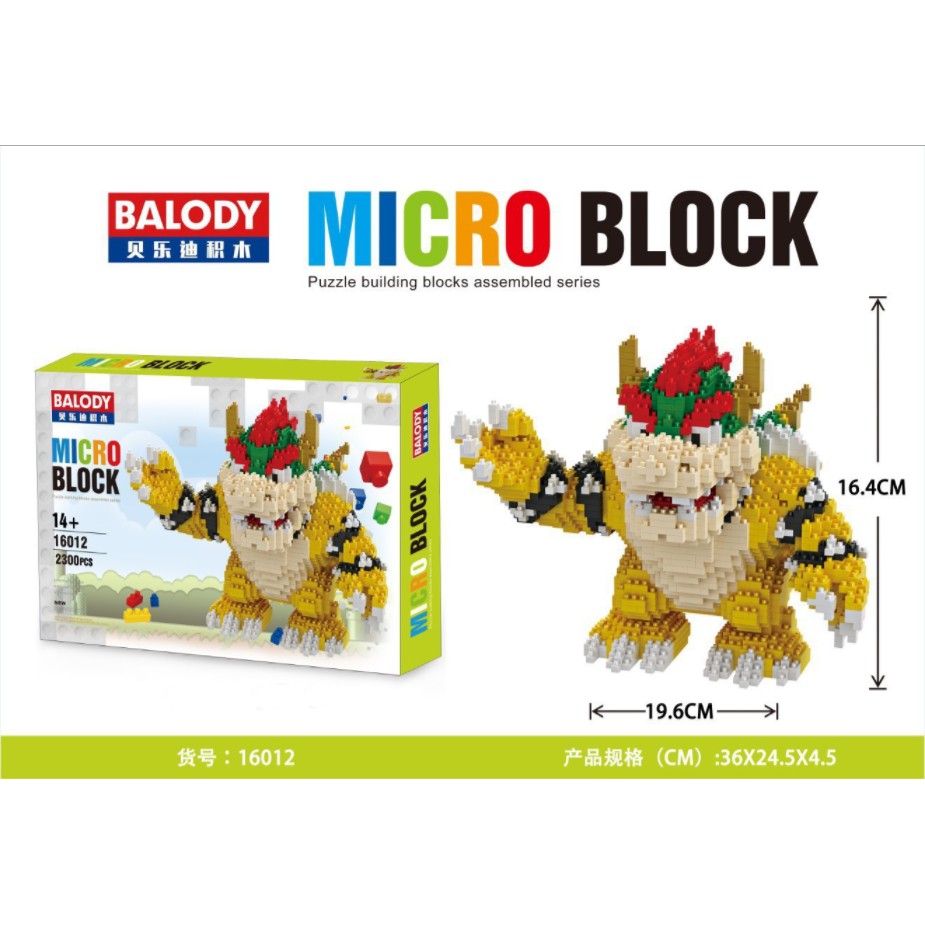 Bộ lắp ghép quái thú 2300 mảnh dạng Lego mini