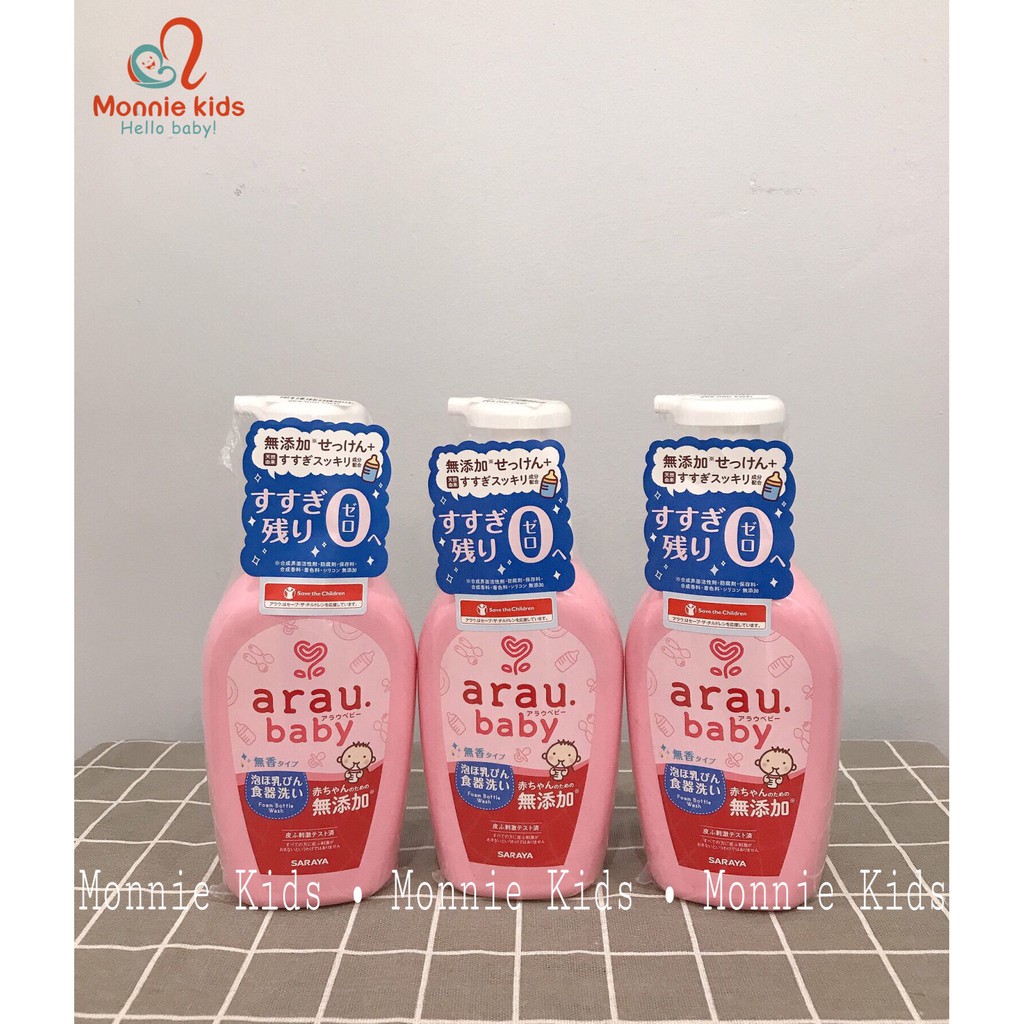 NƯỚC RỬA BÌNH ARAU CHAI 500ML/ TÚI 450ML