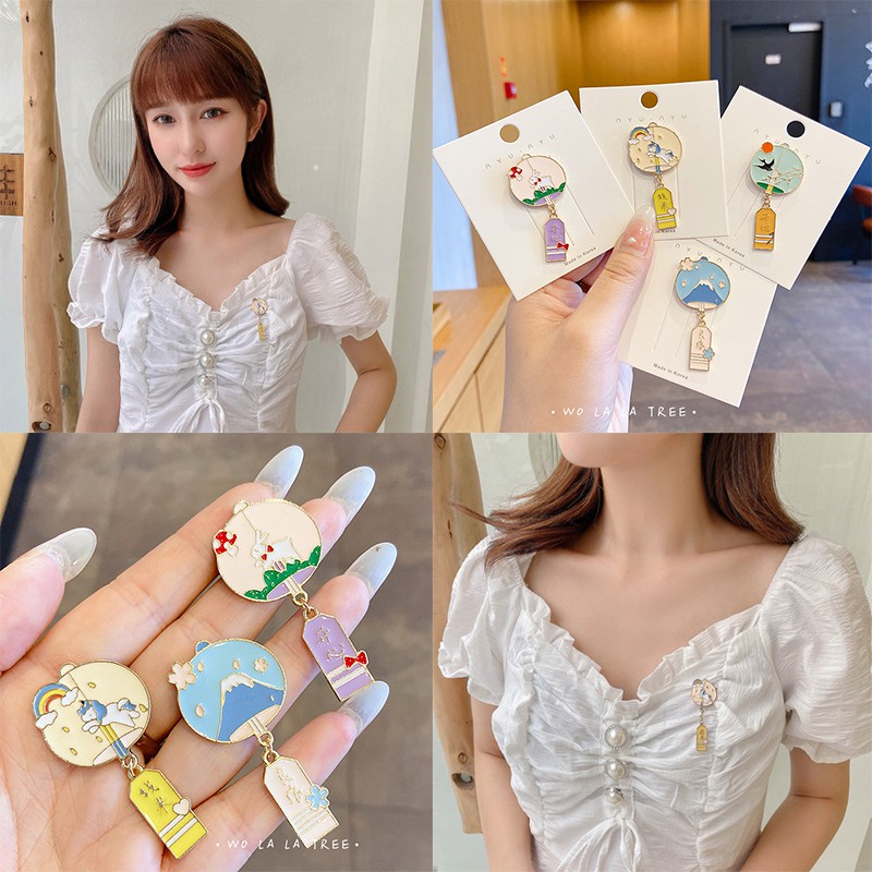 Ghim Cài Áo Kim Loại Nhiều Kiểu Dáng Dễ Thương