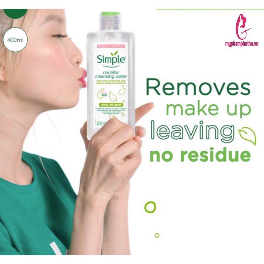 Nước Tẩy Trang Simple Micellar Cleansing Water 200ml - Donna.cosmetic | BigBuy360 - bigbuy360.vn