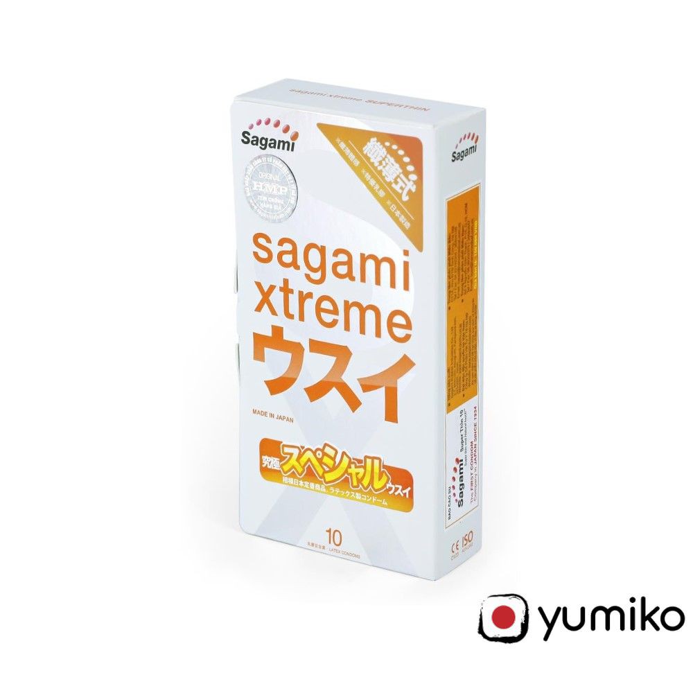 Bao Cao Su Sagami Super Xtreme Siêu Mỏng Chính Hãng Xuất Xứ Nhật Bản Hộp 10c cao cấp