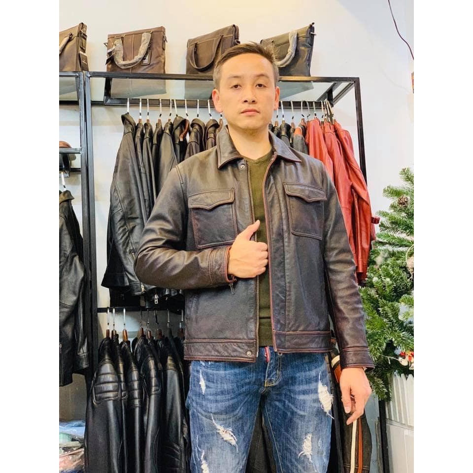 ÁO DA BÒ 2 TÚI HỘP