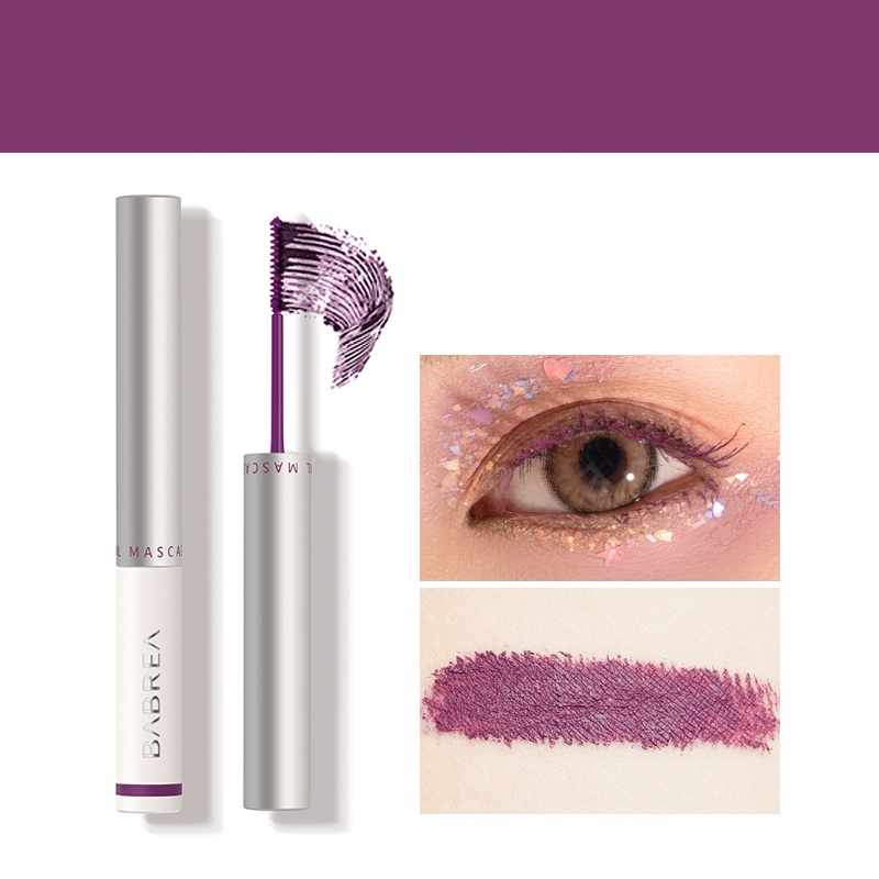 Mascara chải lông mi BABREA sợi nhỏ nhiều màu sắc tùy chọn chống thấm nước nhẹ nhàng