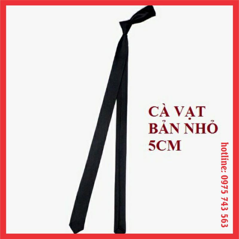 Cà Vạt kỷ yếu nam nữ học sinh bản nhỏ 5cm thoải mái chụp ảnh ❤ Bán lẻ như buôn♥️ Cavat đen chú rể