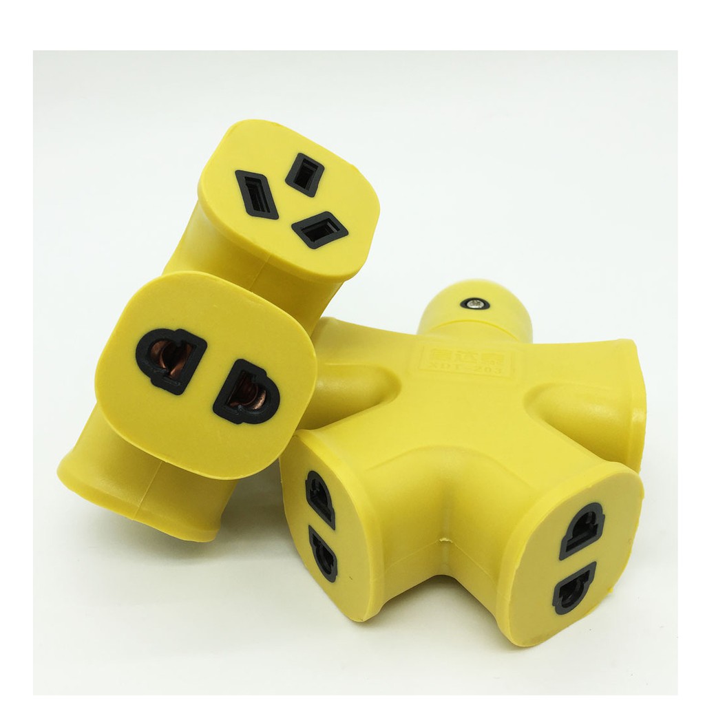 ổ cắm điện đúc nguyên khối 16A 4000W Chân đồng, Vỏ đúc chống cháy chống bể