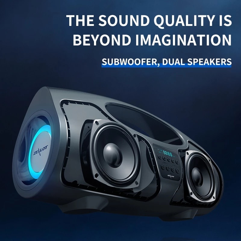 Loa Bluetooth Zealot P1 40W Âm Thanh Siêu Trầm Chất Lượng Cao