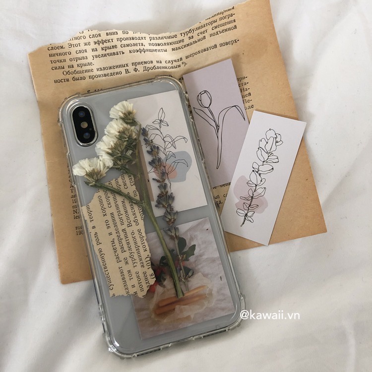 [Có sẵn] Ốp lưng điện thoại Vườn Hoa - Case điện thoại iphone độc quyền Kawaii.vn (ảnh thật tui chụp)