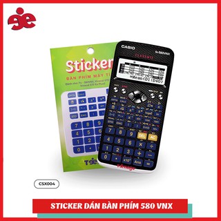 Sticker bàn khím máy Casio 580 VNX