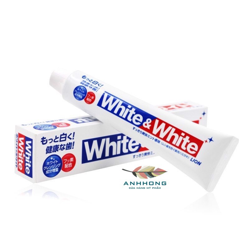 Kem Đánh Răng White &amp; White Lion 150g - Nhật