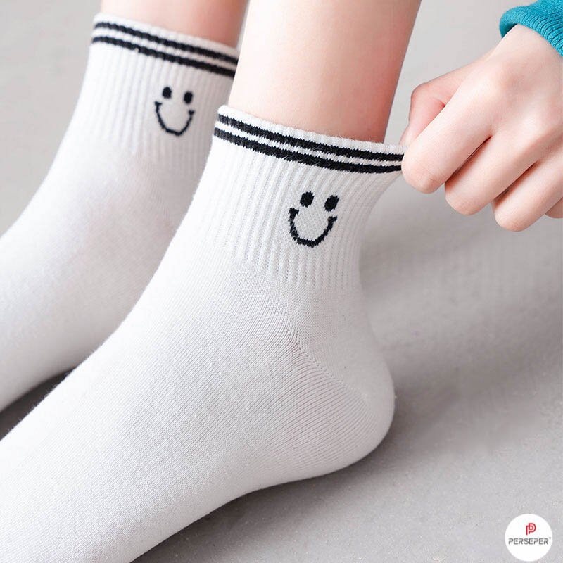Tất nữ cổ ngắn dễ thương học sinh Hàn Quốc chất cotton 100% CAMILA T52