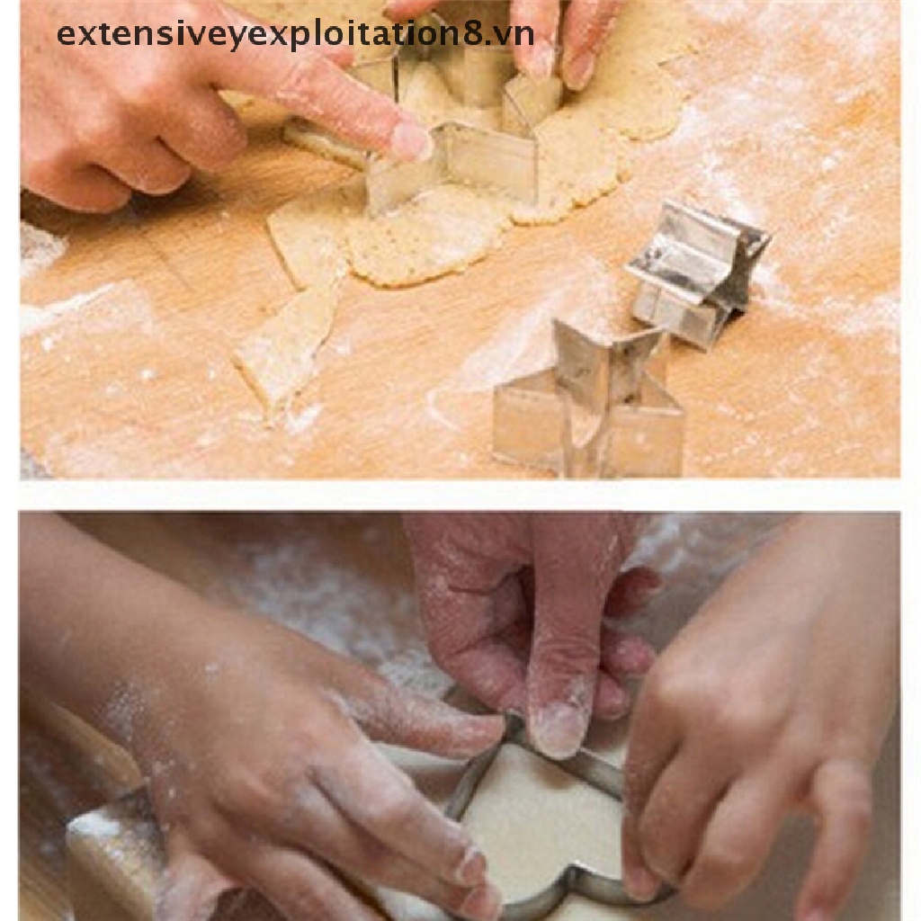 Set 1 / 12 Khuôn Cắt Làm Bánh Bằng Thép Không Gỉ