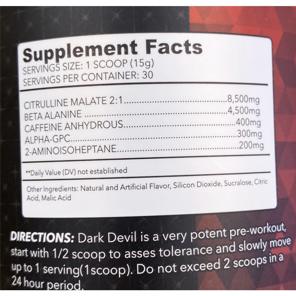 Znutrition Dark Devil Preworkout 30 Lần Dùng