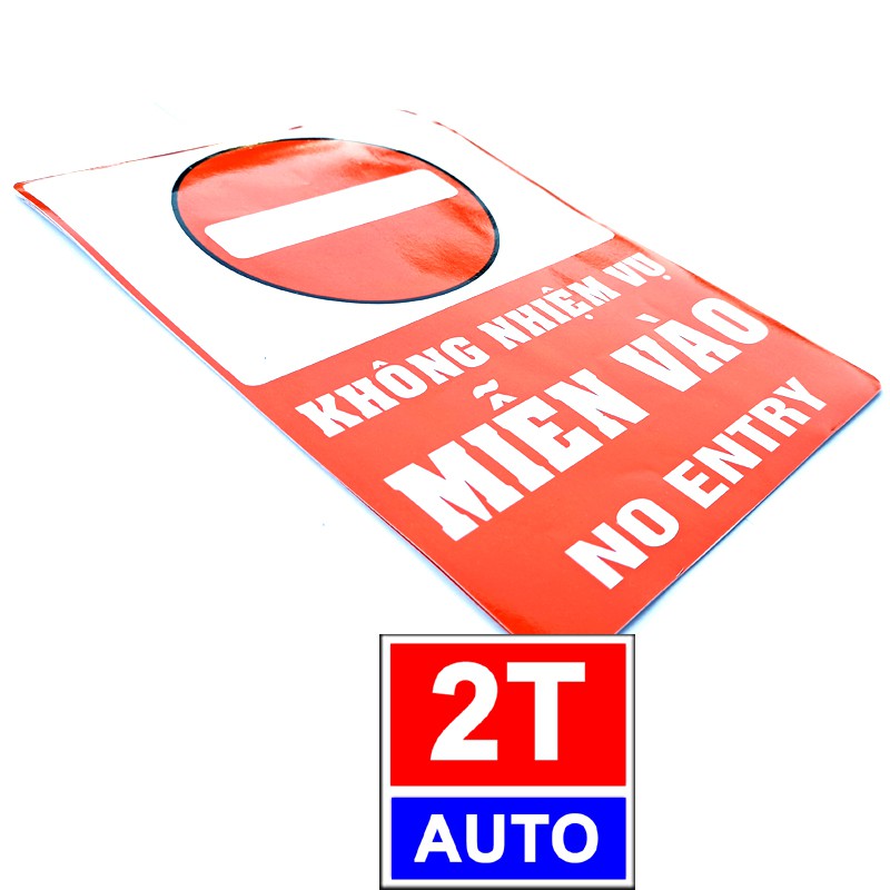 LOGO TEM STICKER KHÔNG NHIỆM VỤ MIỄN VÀO NO ENTRY BIẾN BÁO CẤM VÀO