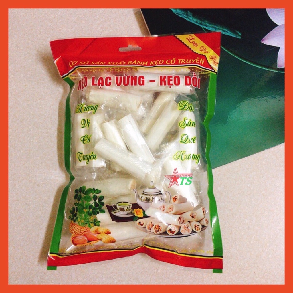 Kẹo Lạc Vừng Kẹo Dồi Làng Nguyễn Ngon Đặc Biệt Gói 500gram
