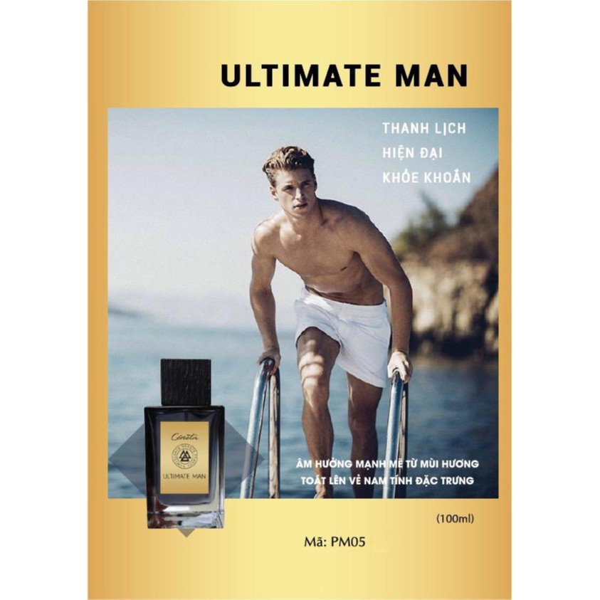 Nước hoa nam Cenota Ultimate Man, nước hoa nam quyến rũ 100ml