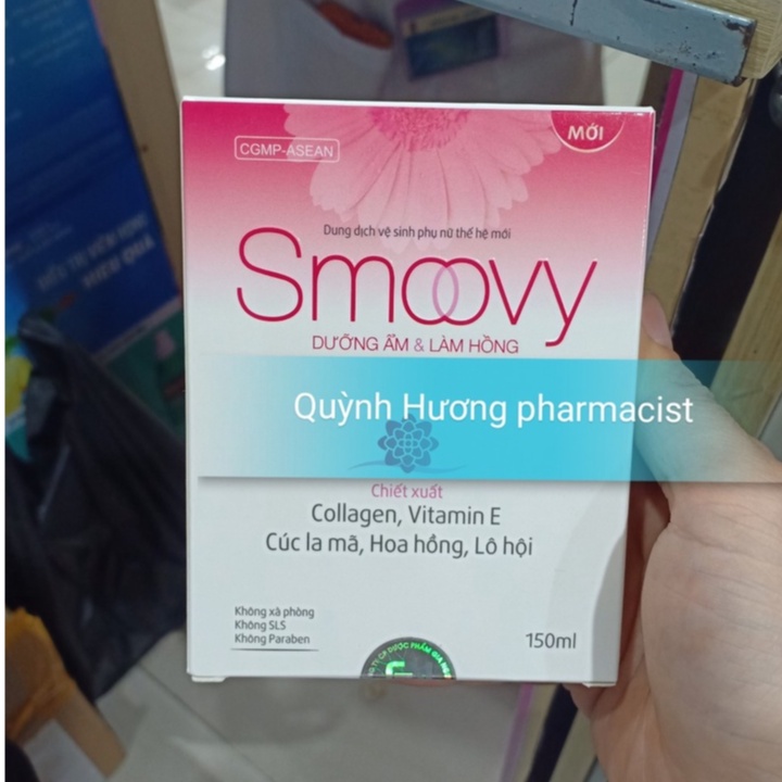 Dung dịch vệ sinh cao cấp SMOOVY 150ml dưỡng ẩm,làm hồng