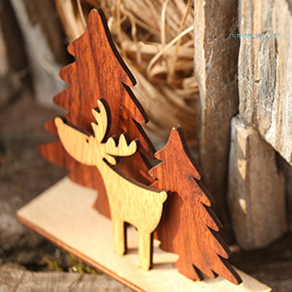 Phụ Kiện Treo Trang Trí Cây Thông Giáng Sinh Bằng Gỗ DIY