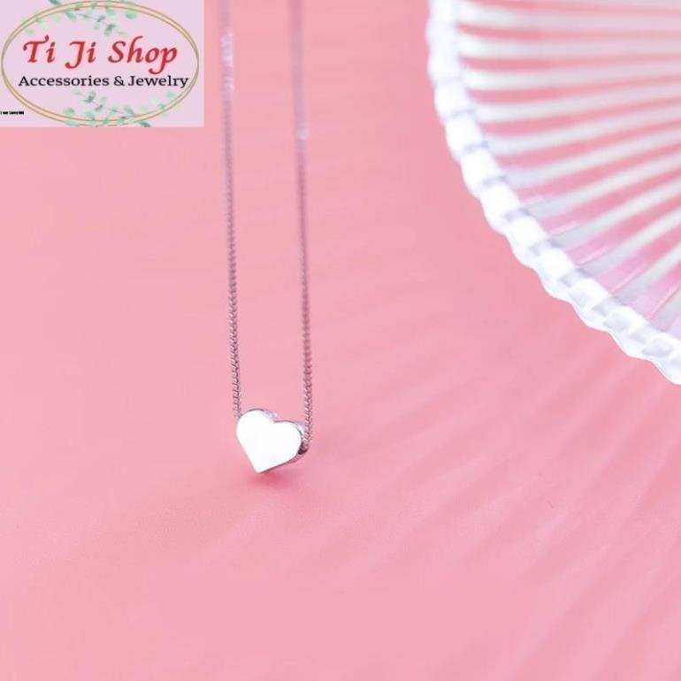 DÂY CHUYỀN NỮ TRÁI TIM INOX  - trắng, đẹp, không đen,