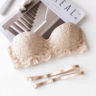 Áo quây toàn ren , mút mỏng , có gọng nâng