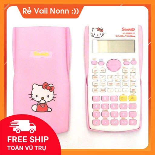 MÁY TÍNH CẦM TAY HỌC SINH HÌNH HELLO KITTY VÀ DORAEMON DỄ THƯƠNG KUTE