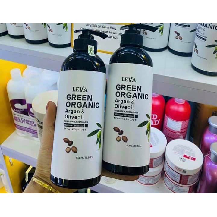 Gội Xả Argan & Olive Green Organic 500ml hương nước hoa