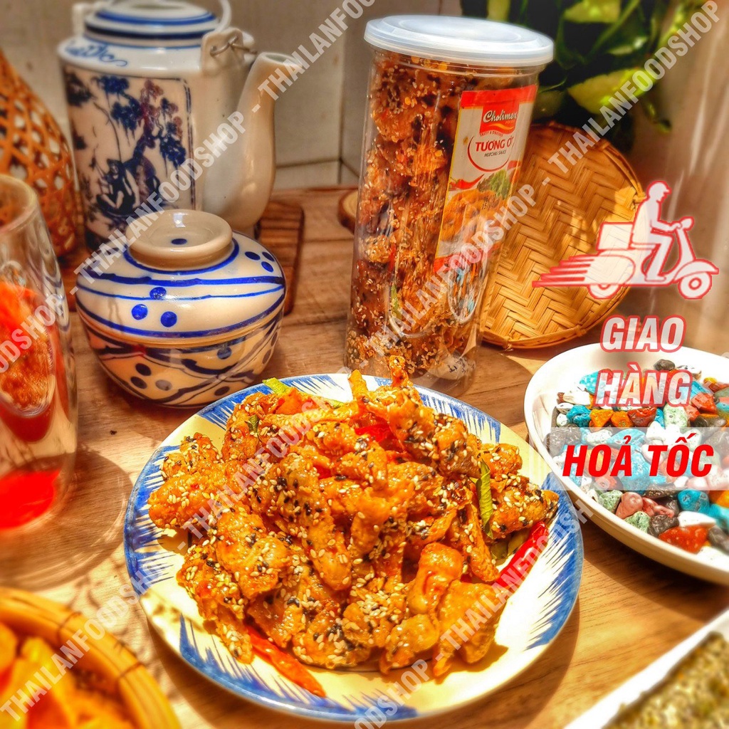 Da Gà Sấy Giòn Sốt Chanh Dây Túi 1KG