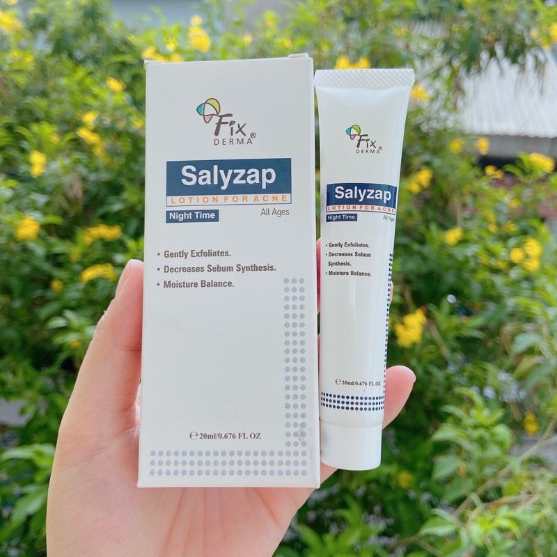 Fixderma Salyzap Lotion For Acne - Lotion Hỗ Trợ Làm Giảm Mụn Ban Đêm Fixderma - 20ml