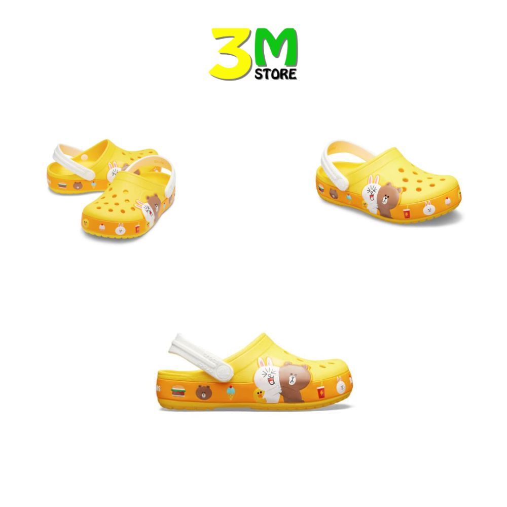 Giày Dép Sục Cross Band Dễ Thương, Êm Chân, Bền Đẹp Cho Bé Trai Và Gái Nhiều Màu. Mãu thỏ hồng, gấu nâu,vịt vàng