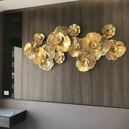 Tranh Sắt Treo Tường Nghệ Thuật, Tranh Decor Trang Trí Hoa Vàng Nghệ Thuật mã A0950