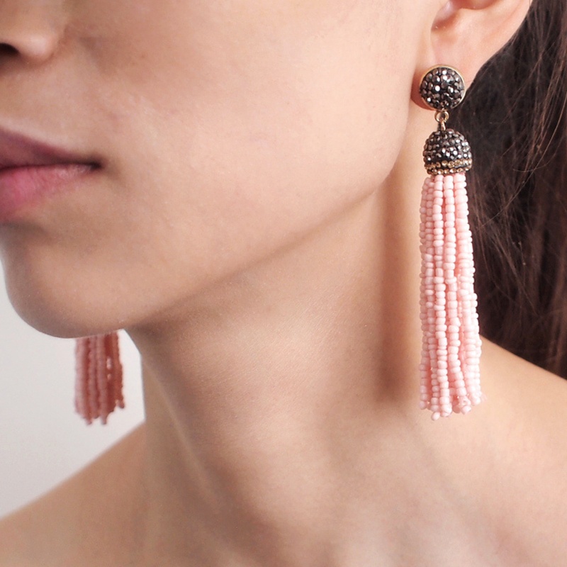 Sa Set Hạt Xỏ Lỗ Bằng Acrylic Dùng Làm Trang Sức DIY