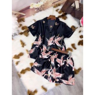 Bộ lụa đùi hạc