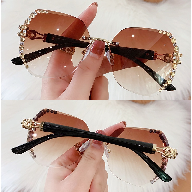 Kính Mát Nữ Không Gọng Chống Tia UV Sự Bảo Vệ