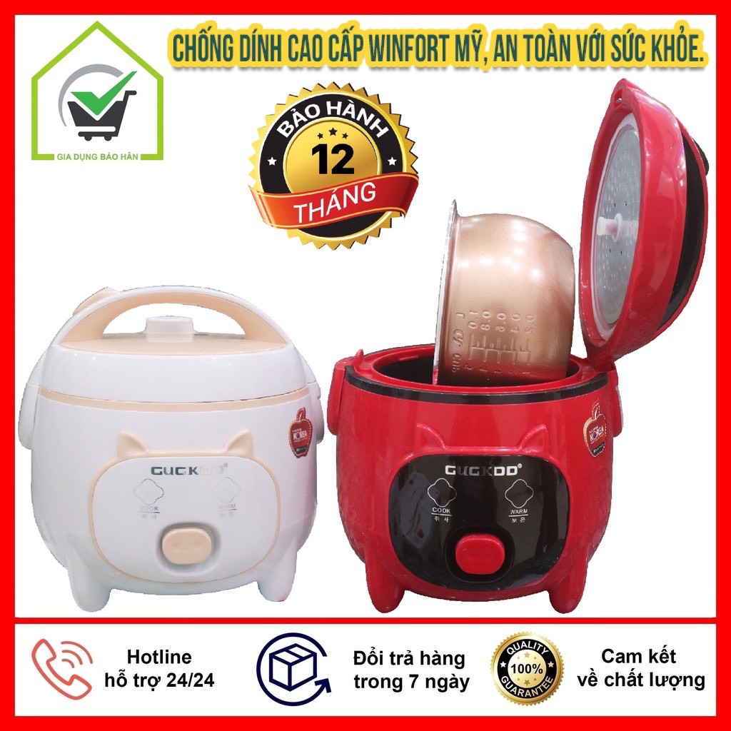 Nồi Cơm Điện Cuckoo Dung Tích 1 Lít và 1.8 Lít, Kiểu Dáng Con Lợn Đáng Yêu, Bền Bỉ, Tiết Kiệm Điện Năng