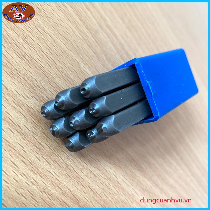 Bộ đóng số và chữ 3mm, 4mm ,5mm XUÔI