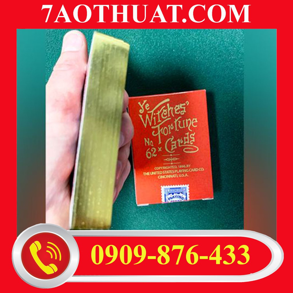 Baì Mỹ cao cấp chính hãng: Limited Edition Ye Witches' Gold Gilded Fortune Cards (2 Way Back)(RED BOX)