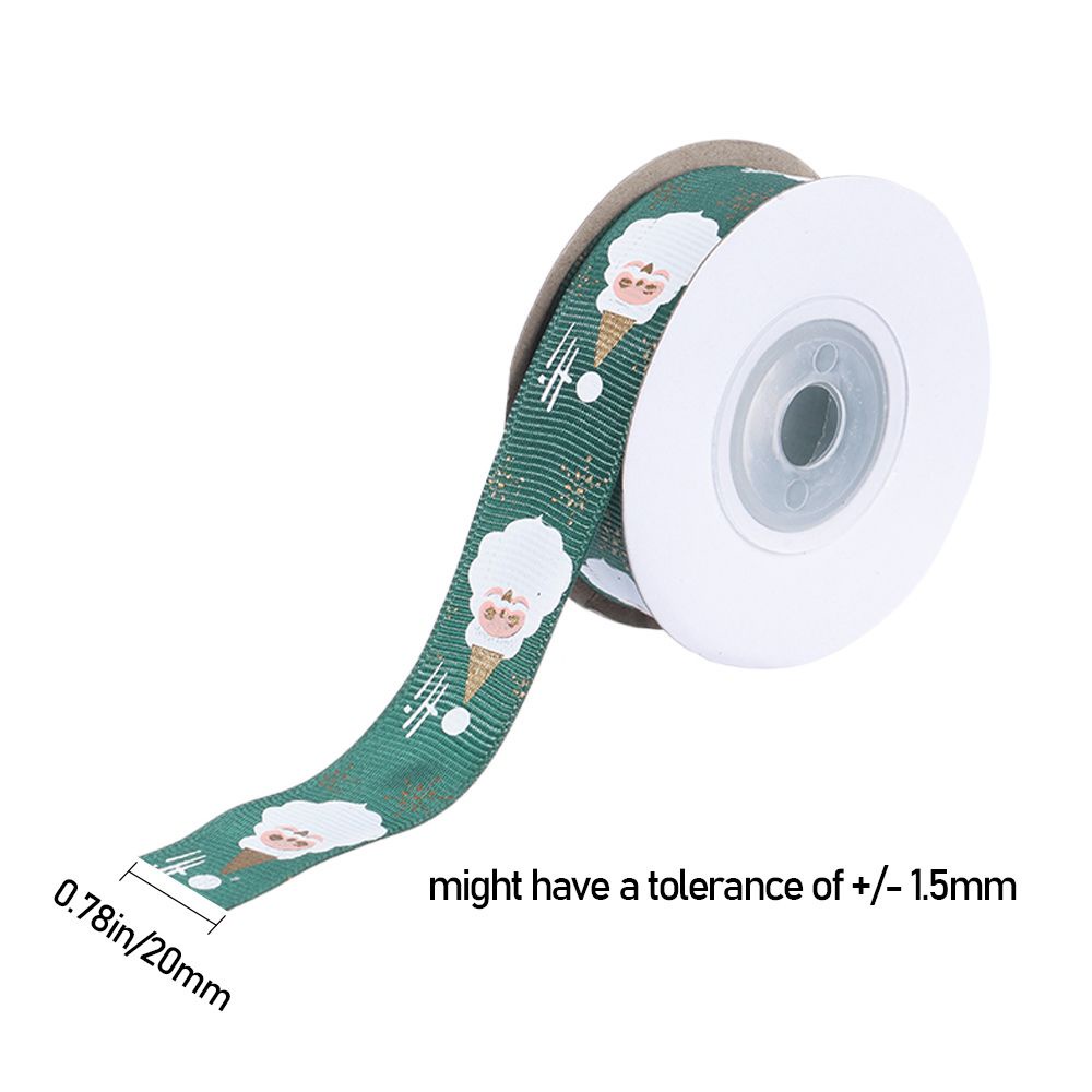 Cuộn dây ruy băng 20mm 10 Yards trang trí giáng sinh