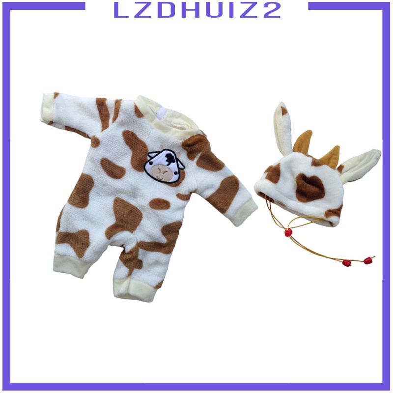 Bộ Áo Liền Quần + Nón Đáng Yêu Cho Búp Bê Les Fleurs 50cm