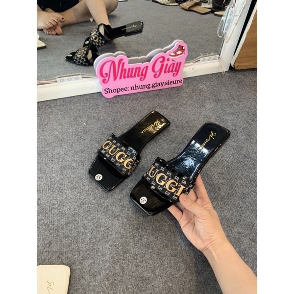 Dép lê quai guci đế bệt mã 798
