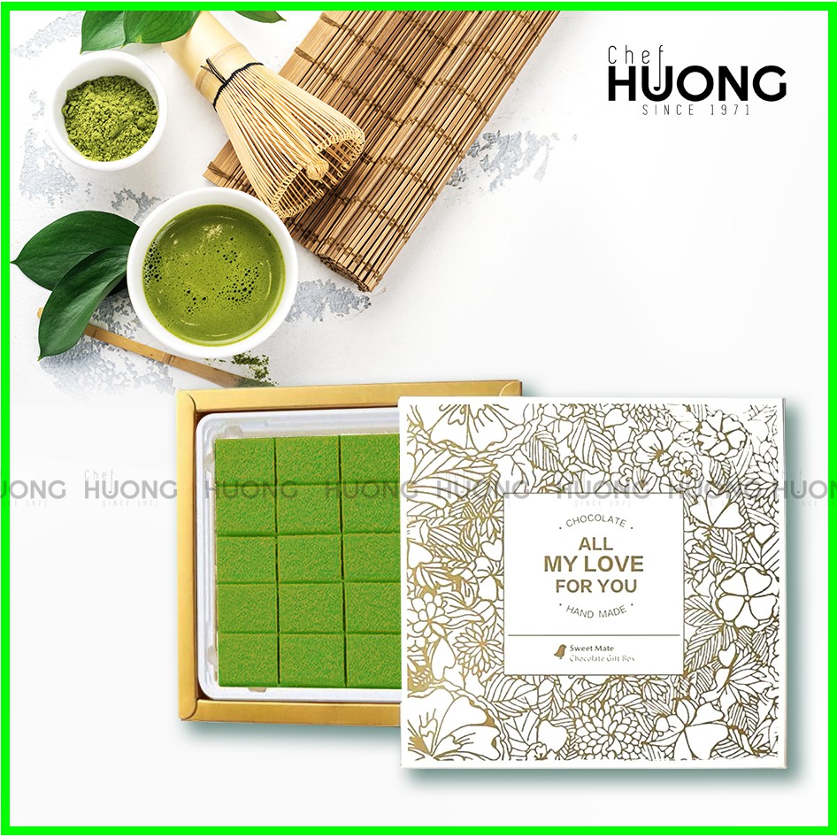 [CHẢY HOÀN TIỀN] Nama Chocolate Matcha - Sô cô la vị trà xanh Nhật Bản - Socola Chef Huong