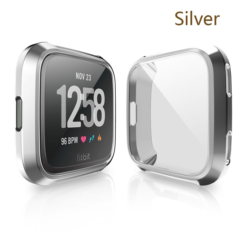 Ốp lưng silicon kiểu dáng đơn giản sang trọng dành cho đồng hồ thông minh Fitbit versa