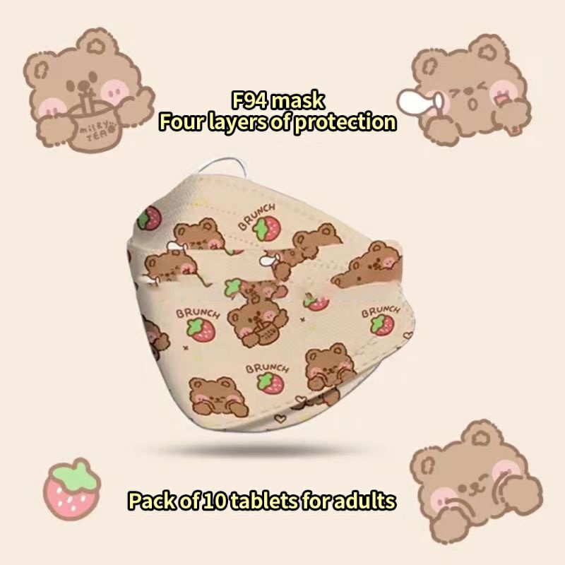 Khẩu trang KF94 hàn quốc hoạ tiết hoạt hình