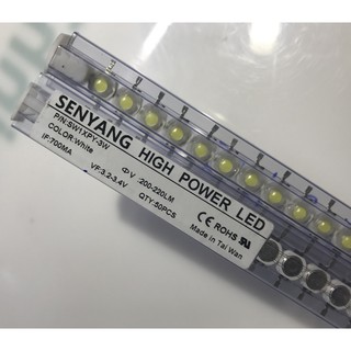 Combo 50 led Luxeon 3W, không đế, SenY