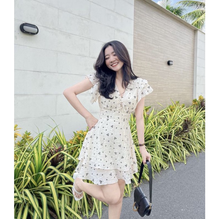 Váy hoa thô boy loại 1 tiểu thư nhẹ nhàng